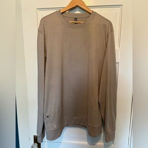 Vuori Men’s Ponto Performance Long Sleeve Crew XXL in Dark Salt Heather